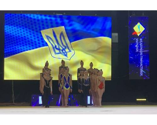 На Чемпіонаті України з художньої гімнастики Харківська команда в змаганнях серед юніорок посіла третє місце